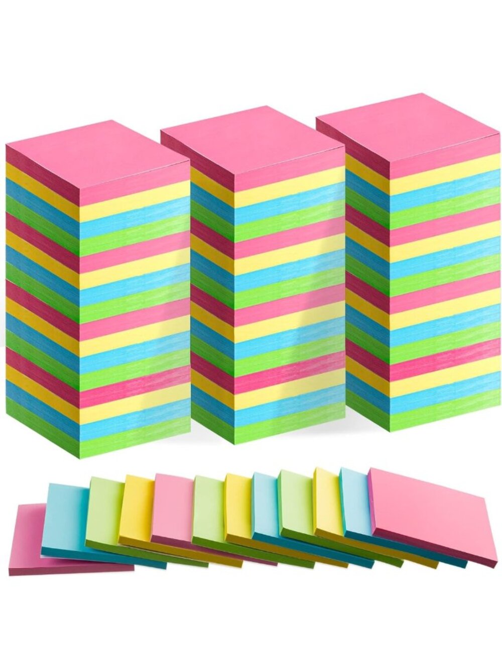 120 Pack Multicolor Sticky Notes 3x3 - Self-Stick, Perfect for Organization